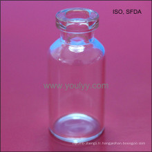 Flacon tubulaire en verre transparent de type I de 5 ml pour injection